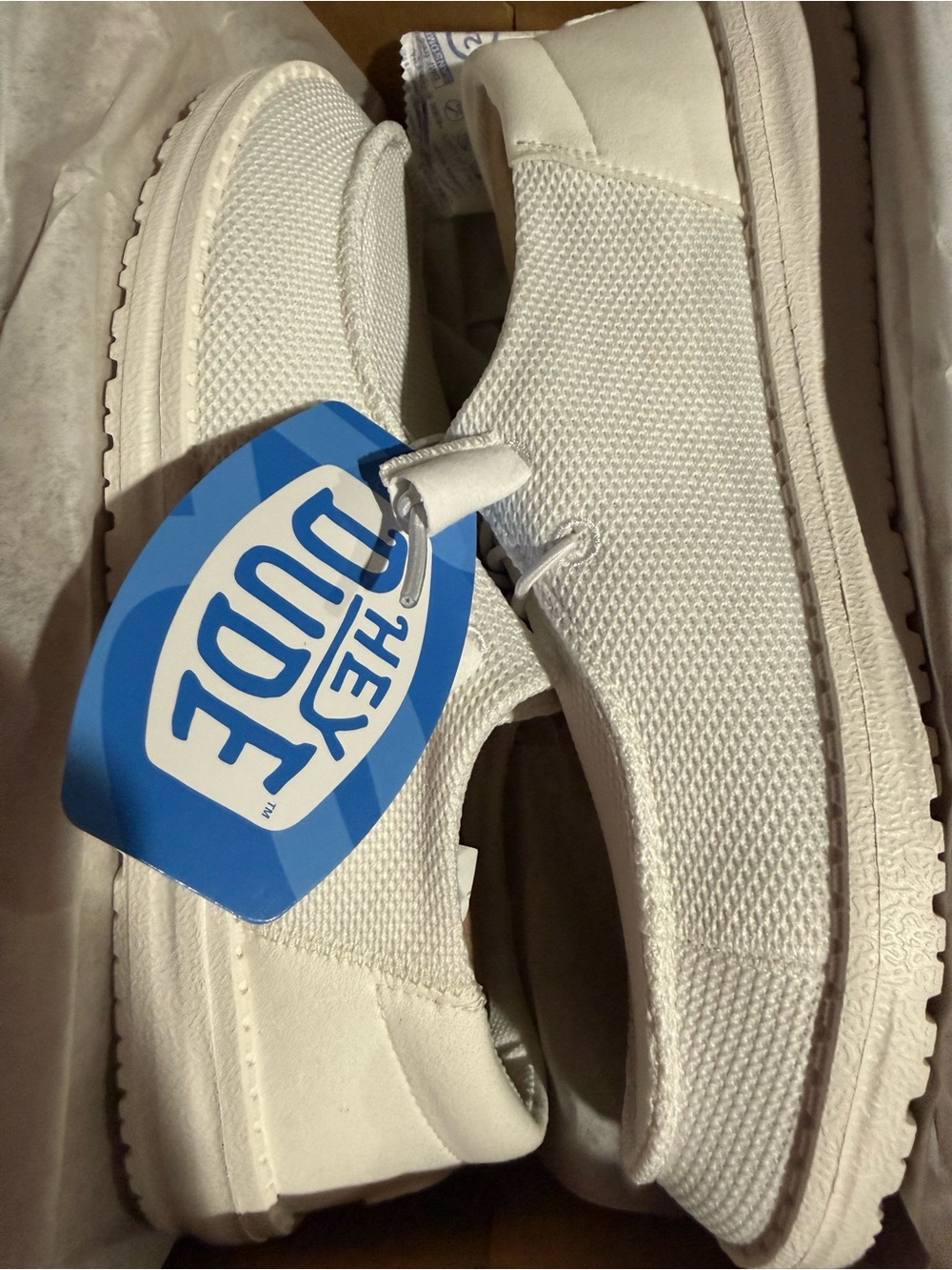 Hey Dude Women’s White Slip-On Shoes